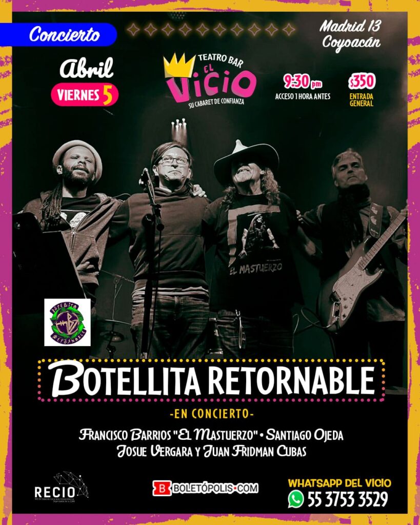 Botellita Retornable: Reviviendo la Esencia de Botellita de Jerez en los Viernes Musicales del Vicio