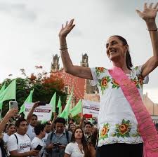 Claudia Sheinbaum promete en Yucatán ampliar el Tren Maya hasta Puerto Progreso