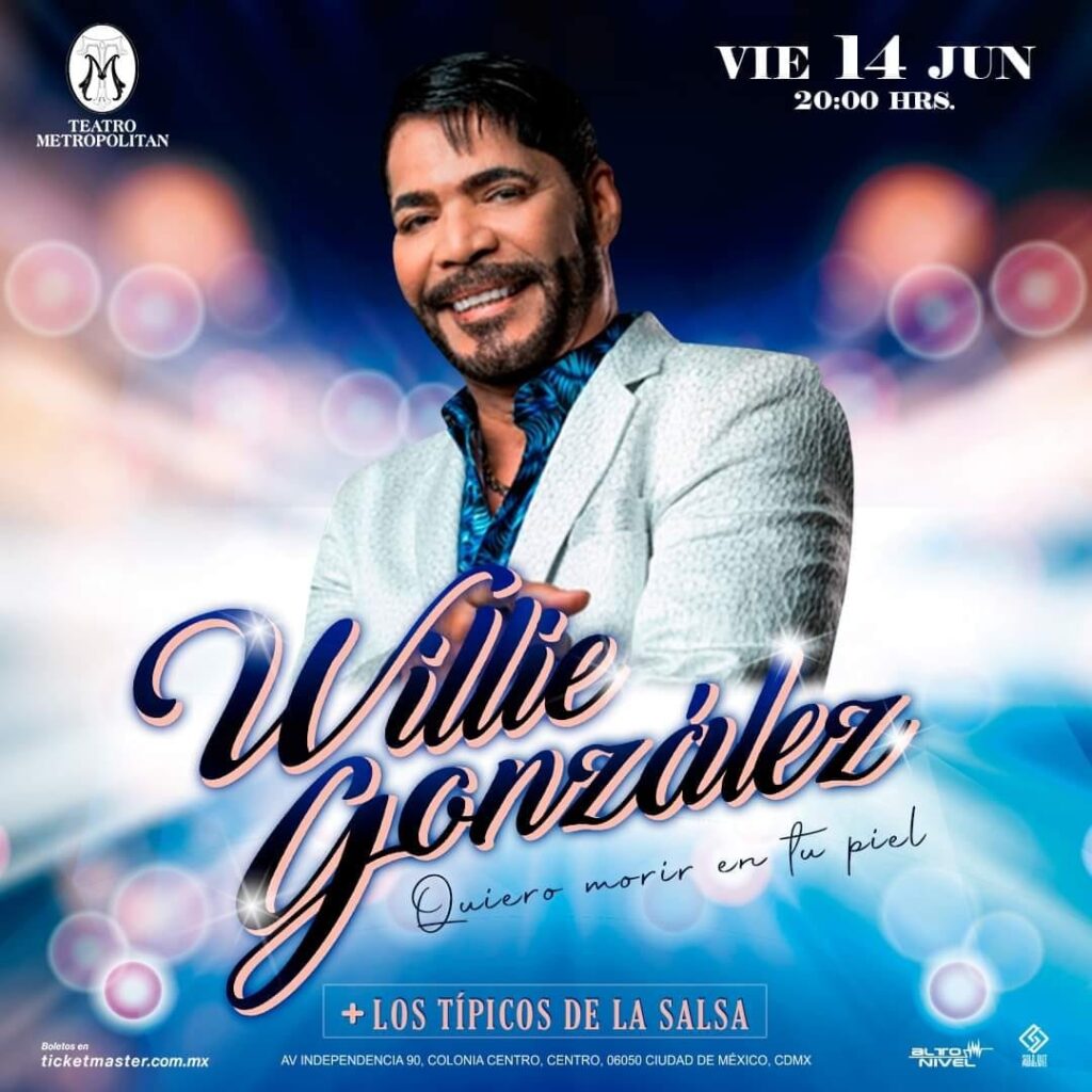 Willie González, el Ícono de la Salsa, Llega al Teatro Metropólitan de la Ciudad de México