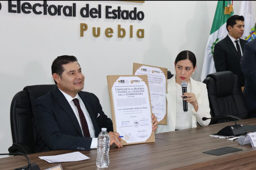 Armenta, el gobernador electo más votado en la Historia de Puebla.