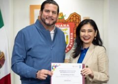 Recibe Ismael Burgueño a representante del Programa de las Naciones Unidas para el Desarrollo en México